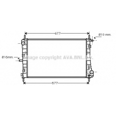 FDA2338 AVA Радиатор, охлаждение двигателя