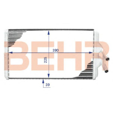 9200760 BEHR Heater core