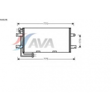 VW5195 AVA Конденсатор, кондиционер