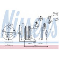 89197 NISSENS Компрессор, кондиционер