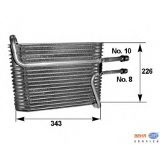 8FV 351 210-061 HELLA Испаритель, кондиционер