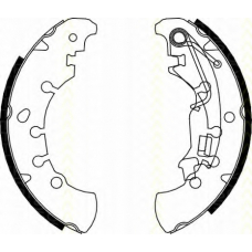 8100 15023 TRISCAN Комплект тормозных колодок