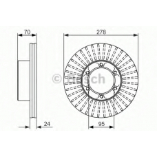 0 986 479 488 BOSCH Тормозной диск