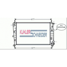 1815301 KUHLER SCHNEIDER Радиатор, охлаждение двигател