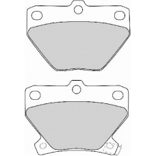 FD6910A NECTO Комплект тормозных колодок, дисковый тормоз