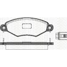 8110 28013 TRISCAN Комплект тормозных колодок, дисковый тормоз