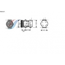 FDAK167 AVA Компрессор, кондиционер