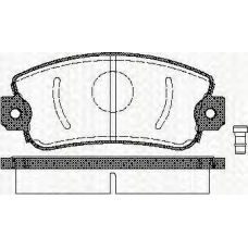 8110 15505 TRISCAN Комплект тормозных колодок, дисковый тормоз