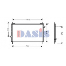 102004N AKS DASIS Конденсатор, кондиционер