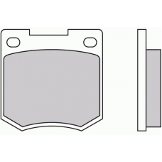 12-0020 E.T.F. Комплект тормозных колодок, дисковый тормоз