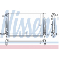 60496A NISSENS Радиатор, охлаждение двигателя