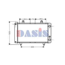 060110N AKS DASIS Радиатор, охлаждение двигателя
