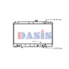 141240N AKS DASIS Радиатор, охлаждение двигателя
