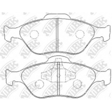 PN5495 NiBK Комплект тормозных колодок, дисковый тормоз