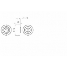 TKR 9838 TIMKEN Натяжной ролик, ремень грм