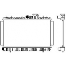 1220-0105 SAKURA  Automotive Радиатор, охлаждение двигателя