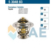 5304883 FAE Термостат, охлаждающая жидкость