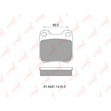 BD-5902 LYNX Тормозные колодки дисковые