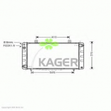 31-1584 KAGER Радиатор, охлаждение двигателя