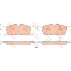 GDB4604 TRW Комплект тормозных колодок, дисковый тормоз