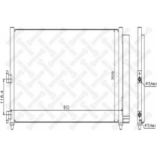 10-45116-SX STELLOX Конденсатор, кондиционер