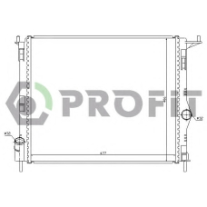 PR 6037N6 PROFIT Радиатор, охлаждение двигателя