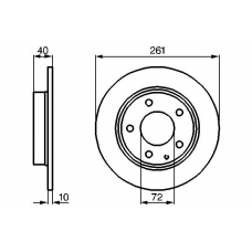 0 986 478 633 BOSCH Тормозной диск