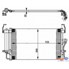 8FC 351 302-161 HELLA Конденсатор, кондиционер