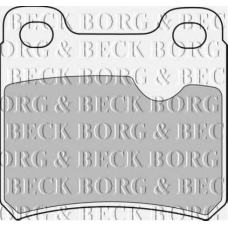 BBP1282 BORG & BECK Комплект тормозных колодок, дисковый тормоз