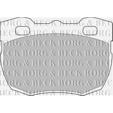 BBP1496 BORG & BECK Комплект тормозных колодок, дисковый тормоз