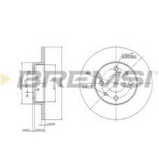 DBA140S BREMSI Тормозной диск