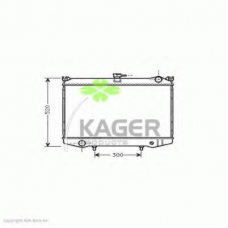 31-0227 KAGER Радиатор, охлаждение двигателя