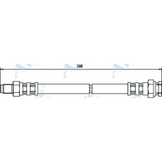 HOS3295 APEC Тормозной шланг