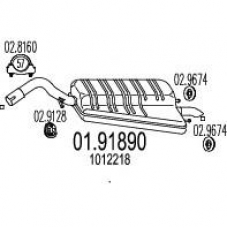 01.91890 MTS Глушитель выхлопных газов конечный