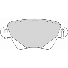 FD6878A NECTO Комплект тормозных колодок, дисковый тормоз