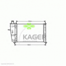 31-2656 KAGER Радиатор, охлаждение двигателя