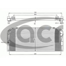 300627 ACR Конденсатор, кондиционер