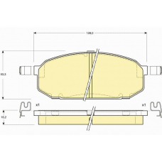 6131539 GIRLING Комплект тормозных колодок, дисковый тормоз