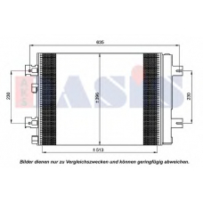 182046N AKS DASIS Конденсатор, кондиционер