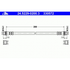 24.5229-0200.3 ATE Тормозной шланг