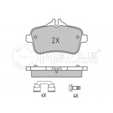 025 252 1618 MEYLE Комплект тормозных колодок, дисковый тормоз