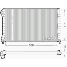 DRM09062 DENSO Радиатор, охлаждение двигателя