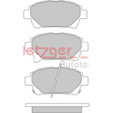 1170586 METZGER Комплект тормозных колодок, дисковый тормоз