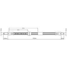 VBH740 MOTAQUIP Тормозной шланг