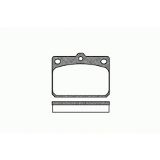 0079 00 KAWE Комплект тормозных колодок, дисковый тормоз