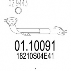 01.10091 MTS Труба выхлопного газа