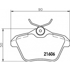 8DB 355 018-291 HELLA Комплект тормозных колодок, дисковый тормоз