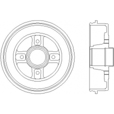 61271 PAGID Тормозной барабан