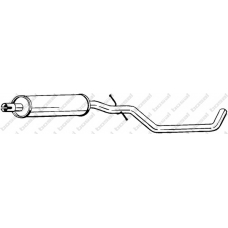 283-463 BOSAL Средний глушитель выхлопных газов