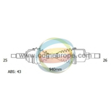 18-152181 ODM-MULTIPARTS Приводной вал